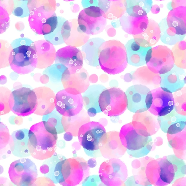 Watercolor dotty pattern