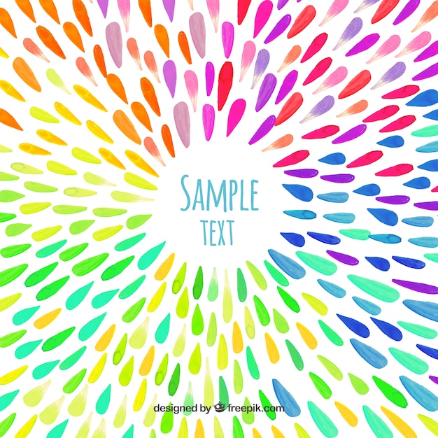 Free vector watercolor drops background