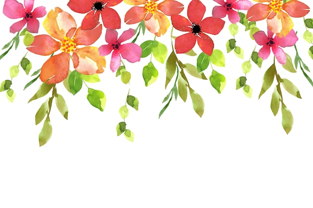 Free Vector watercolor floral background design