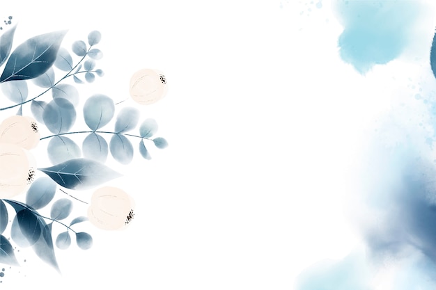 Free Vector watercolor floral background