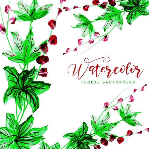 Free Vector watercolor floral multipurpose background