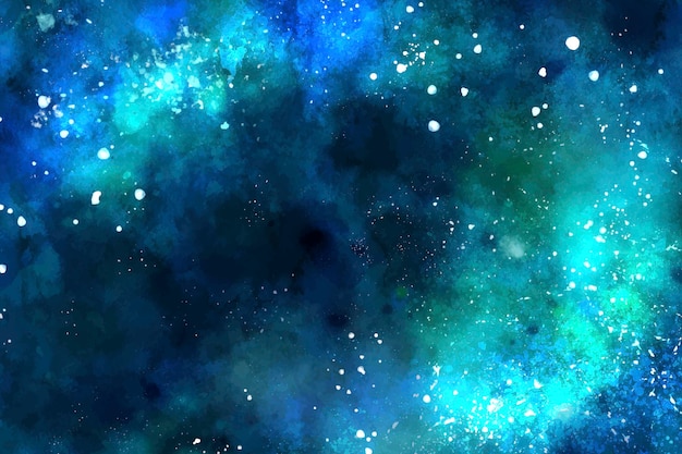 Watercolor galaxy background