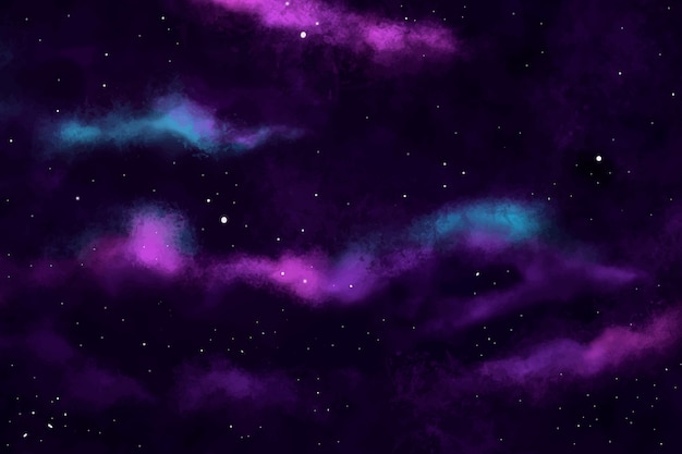 Free Vector watercolor galaxy background