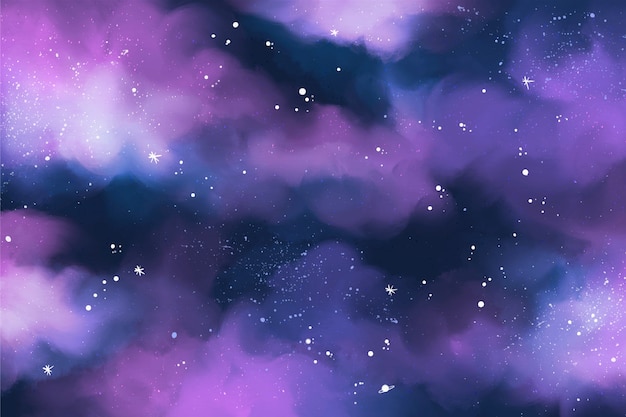 Watercolor galaxy background