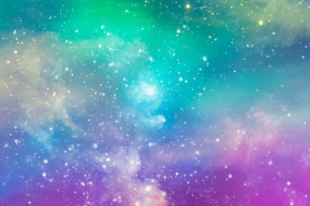 Watercolor galaxy background