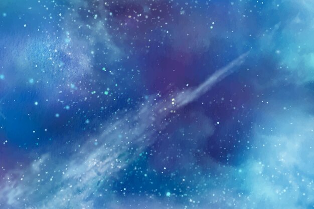 Watercolor galaxy background