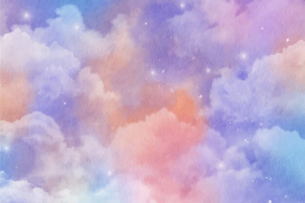 Watercolor galaxy background