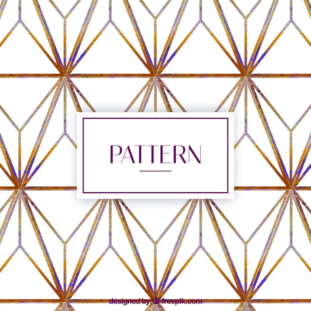 Watercolor geometric pattern