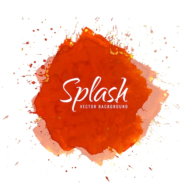 	Watercolor  hand paint splash 