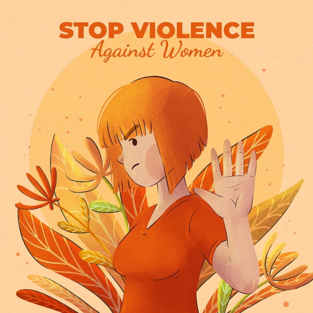 Free vector watercolor international day for the elimination of violence against women illustration