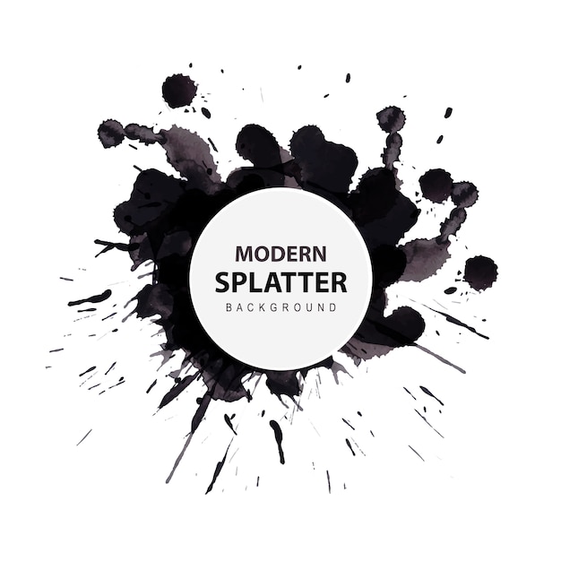 Free vector watercolor modern splatter background