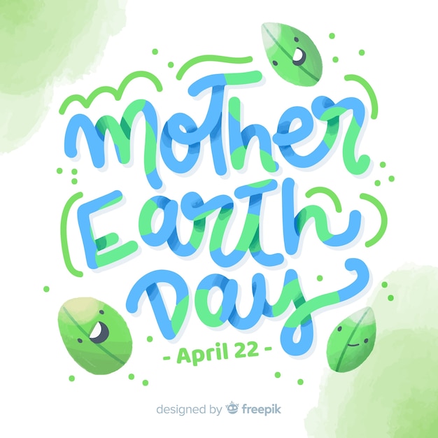 Free Vector watercolor mother earth day background