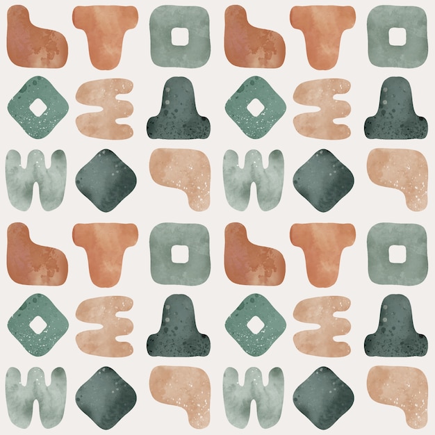 Free vector watercolor muted colors pattern design