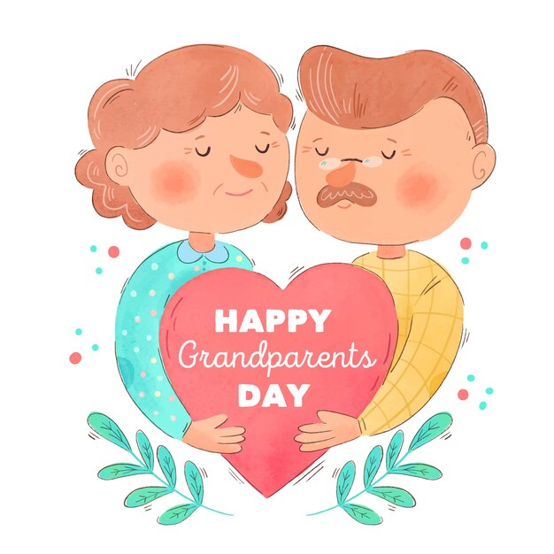 Watercolor national grandparents day