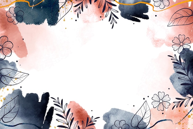 Watercolor nature background