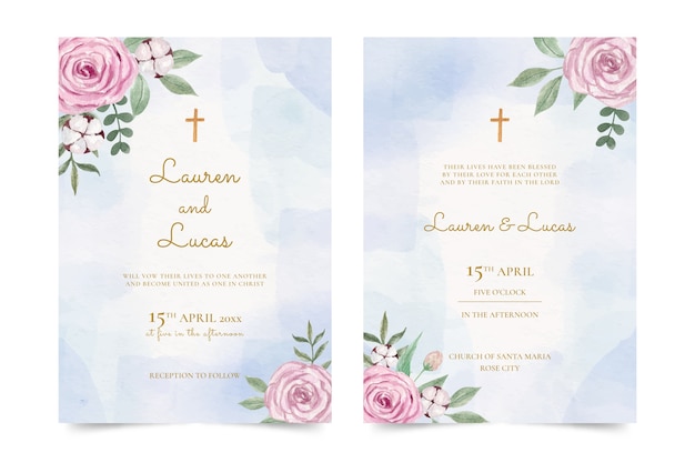 Watercolor nautical wedding invitations