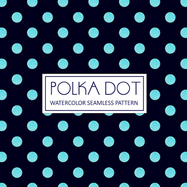 Watercolor Polka Dot Background