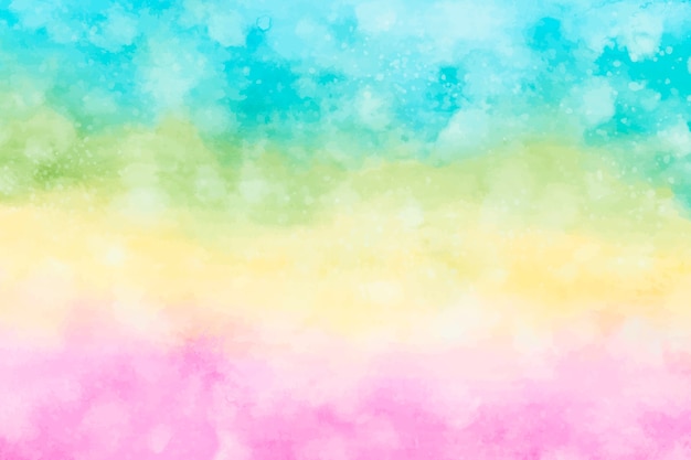 Watercolor rainbow background design