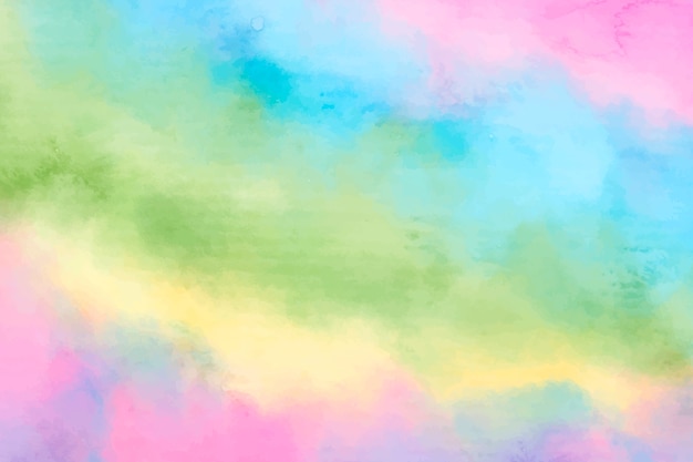 Watercolor rainbow background design