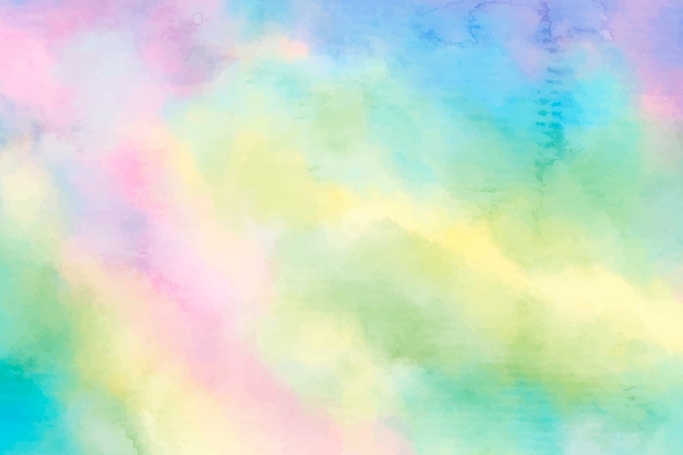 Watercolor rainbow background design