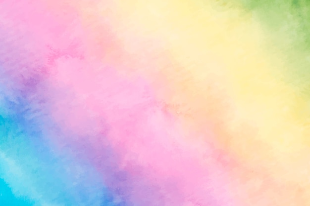 Watercolor rainbow background design