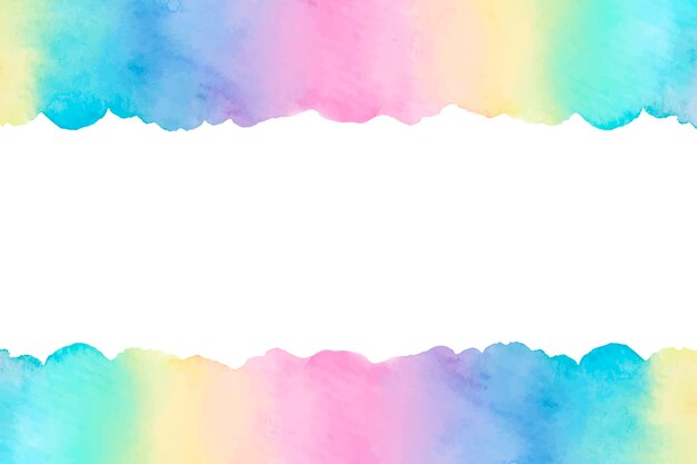 Watercolor rainbow background design