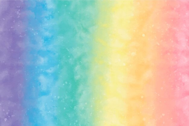 Watercolor rainbow background