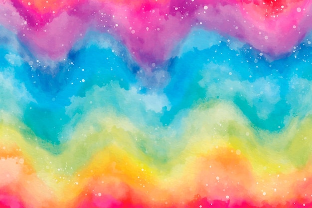 Watercolor rainbow background