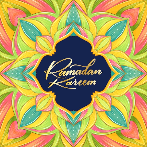 Free vector watercolor ramadan kareem concept