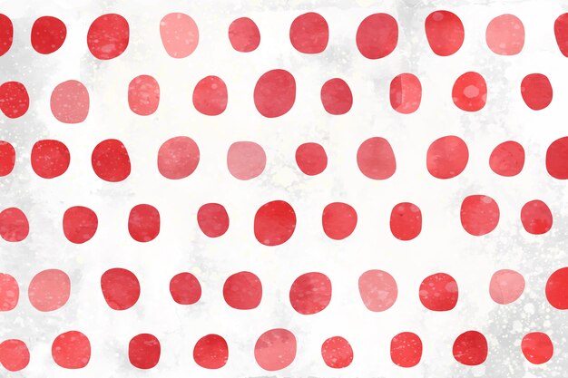 Watercolor red polka dot background