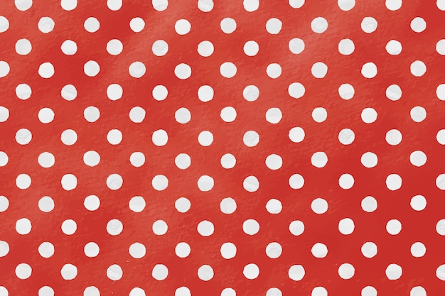 Watercolor red polka dot design