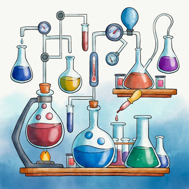 Watercolor science lab