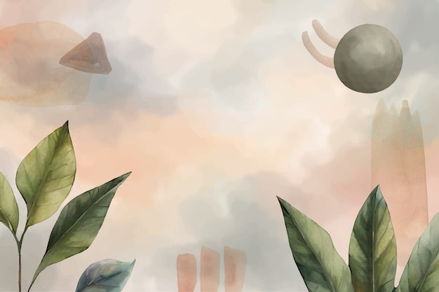 Free Vector watercolor  soft earth tones background