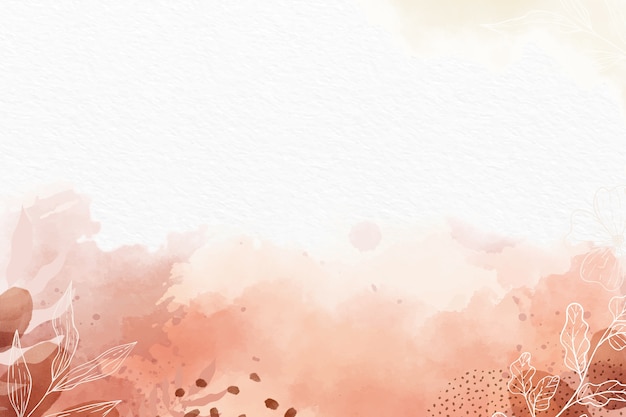 Watercolor soft earth tones illustration