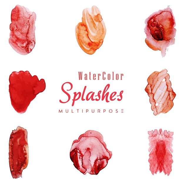 Watercolor Splashes Multipurpose Design