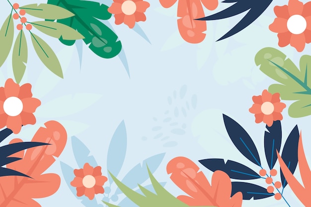 Watercolor spring background theme