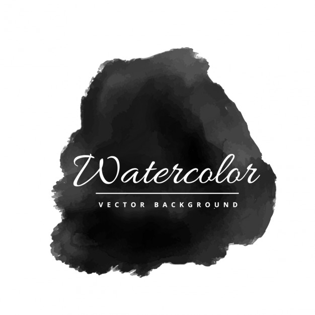 Free vector watercolor stain in black color