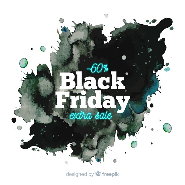 Watercolor stain black friday