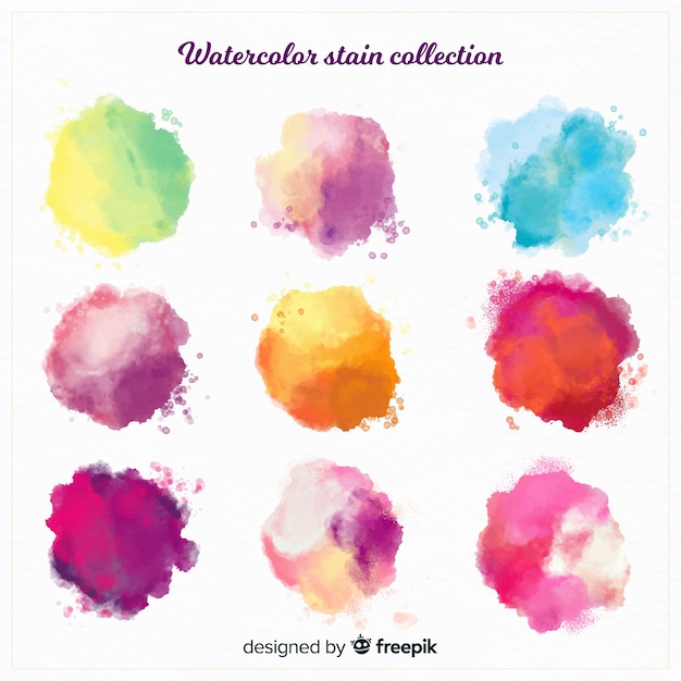 Watercolor stain collection