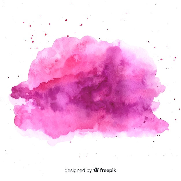 Watercolor stain with abstract shape