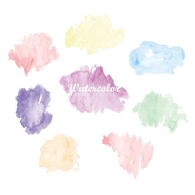 Watercolor stains collection