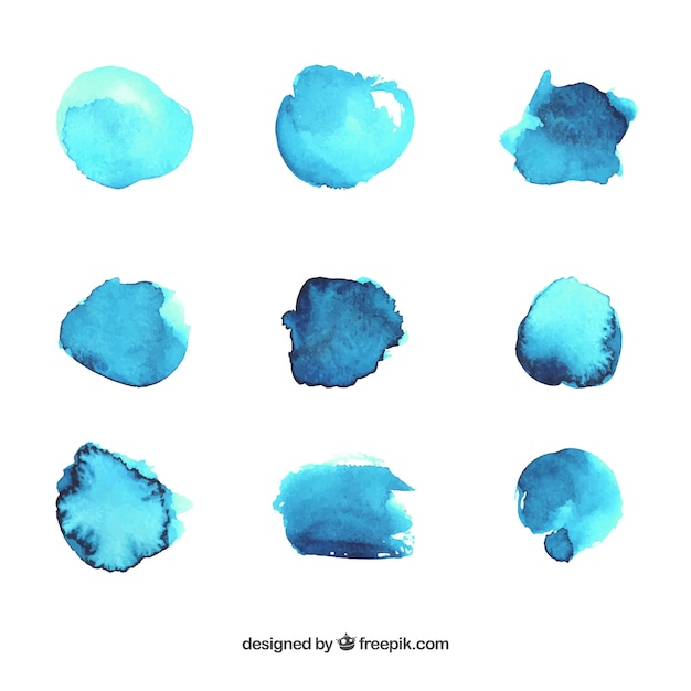 Watercolor stains