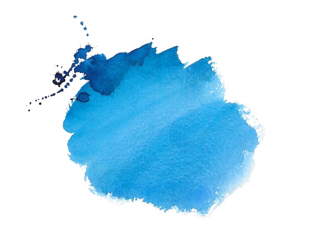 Free vector watercolor style blue color stain texture backdrop design