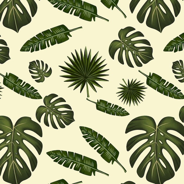 Watercolor summer duotone pattern design