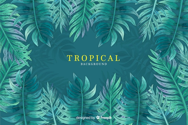 Free Vector watercolor tropical background