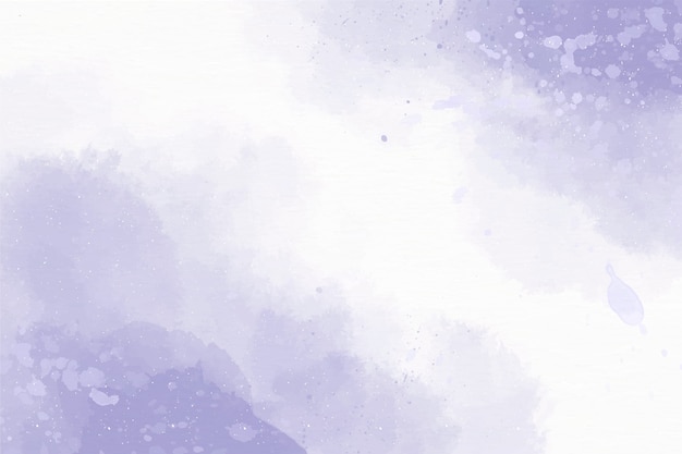 Watercolor violet and white background