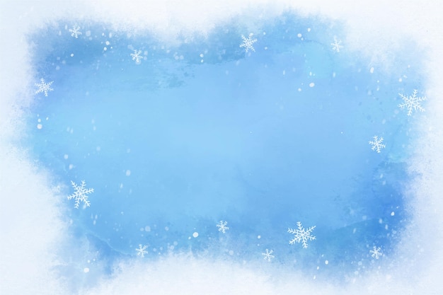 Watercolor winter background