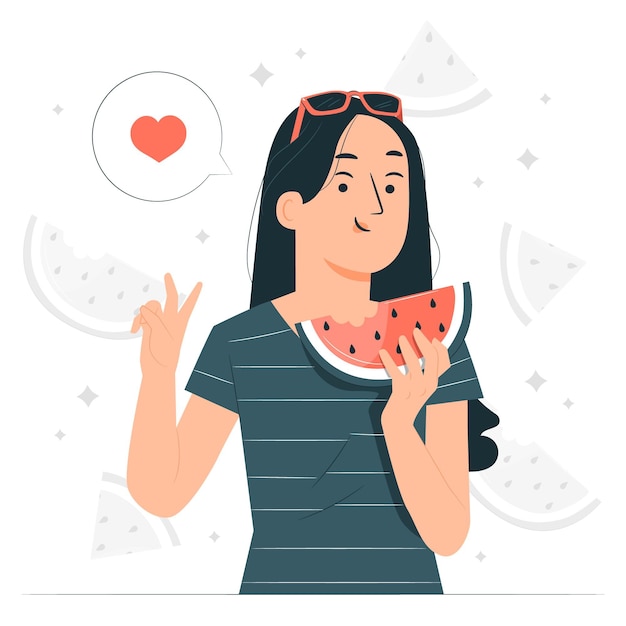 Watermelon concept illustration