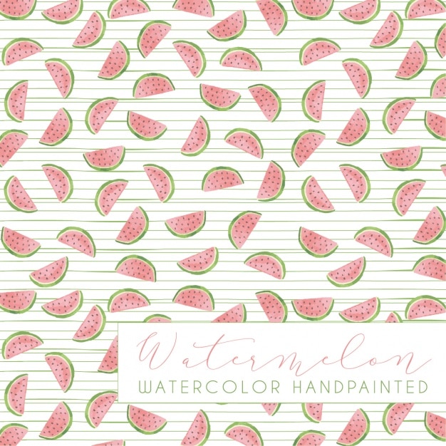 Free Vector watermelon pattern design