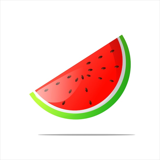 A watermelon with a green bottom and a red bottom